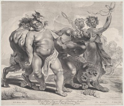 Ubriachezza di Bacco, 1630-57 da Jonas Suyderhoef