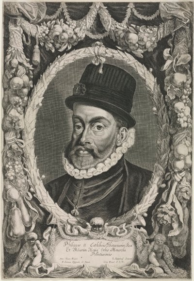 Ritratto di Filippo II, re di Spagna da Jonas Suyderhoef