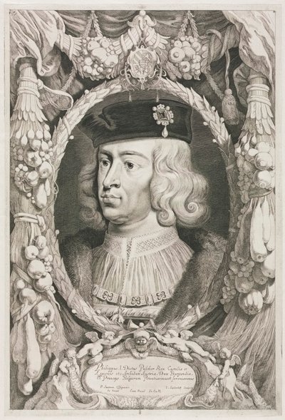 I Duchi di Borgogna: No. 8. Ritratto di Filippo I (il Bello) di Castiglia da Jonas Suyderhoef