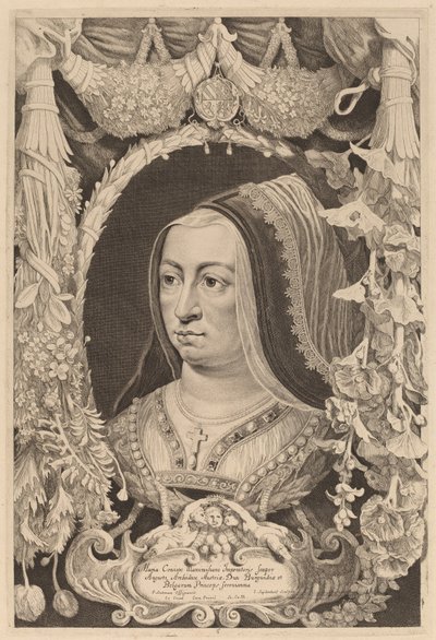 Maria di Borgogna, Imperatrice e Moglie di Massimiliano I da Jonas Suyderhoff after Pieter Claesz Soutman