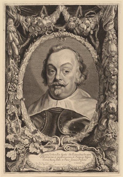 Franciscus de Moncada da Jonas Suyderhoff after Sir Anthony van Dyck