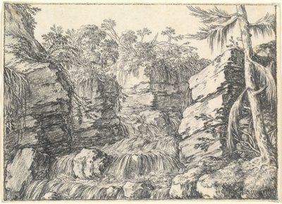 Una Cascata tra Scogliere Rocciose da Jonas Umbach