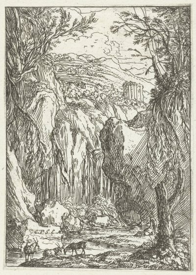 Paesaggio roccioso con tempio antico da Jonas Umbach