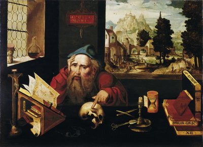 San Girolamo nella sua cella, 1520s da Joos van Cleve