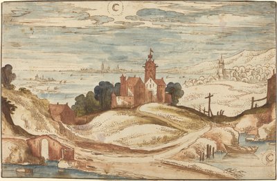 Paesaggio con Castello su una Collina da Joos de Momper II