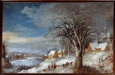 Paesaggio invernale da Joos or Josse de The Younger Momper
