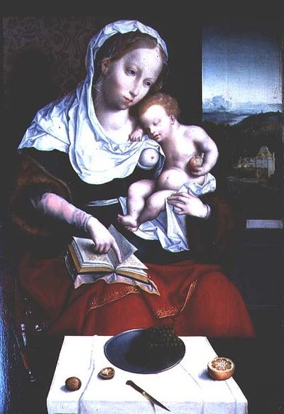 Madonna col Bambino da Joos van (school of) Cleve
