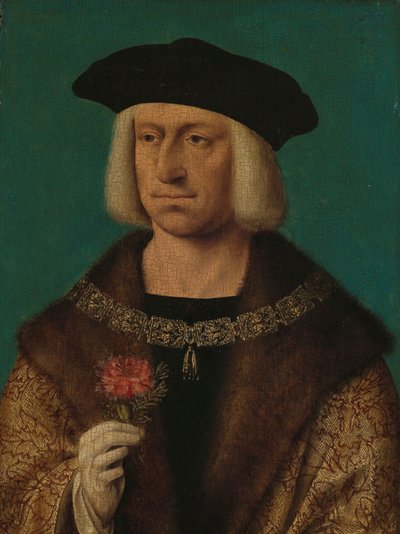 Ritratto di Massimiliano I (1459-1519), Imperatore del Sacro Romano Impero da Joos van Cleve (workshop of)