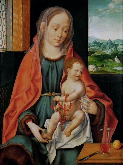 Tedesco: Maria mit Kind Vergine e Bambino da Joos van Cleve