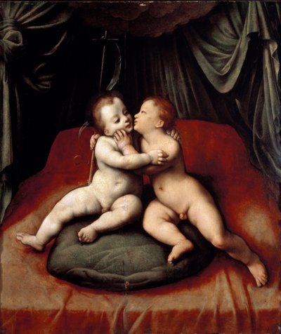 Gesù e San Giovanni Battista da bambini da Joos van Cleve
