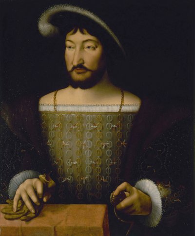 Ritratto di Francesco I, Re di Francia, c.1535 da Joos van Cleve