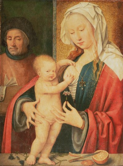 La Sacra Famiglia da Joos van Cleve