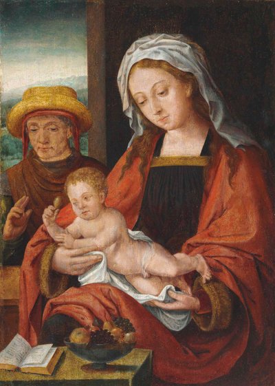 La Sacra Famiglia da Joos van Cleve