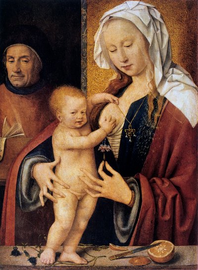 La Sacra Famiglia, XVI secolo da Joos van Cleve