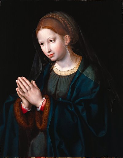 La Vergine in preghiera da Joos van Cleve
