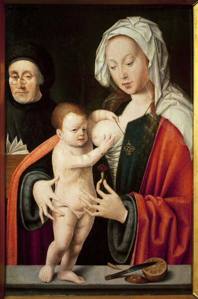 La Vergine, il Bambino e un donatore da Joos van Cleve