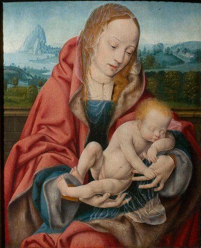 La Vergine con il Bambino Dormiente da Joos van Cleve