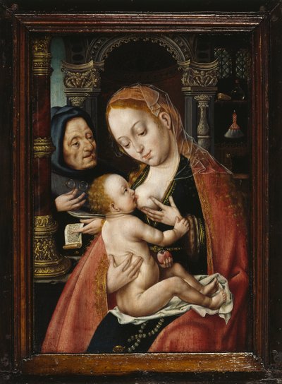 La Sacra Famiglia da Joos van Cleve Circle of .