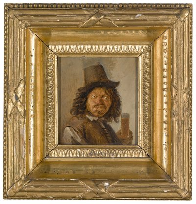 Ritratto di un uomo che stringe una bevanda da Joos van Craesbeeck