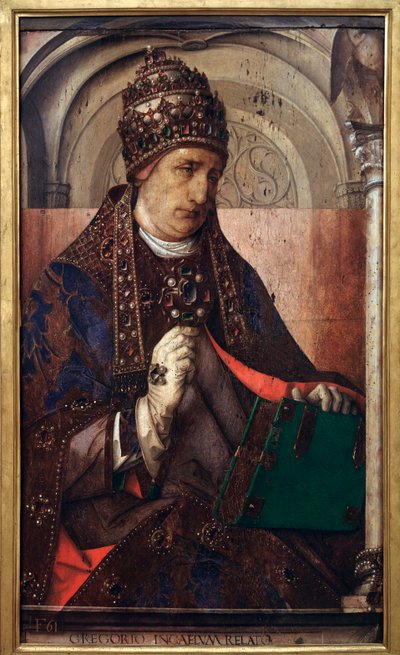 Ritratto di Papa Gregorio I, c.1435-75 da Joos van Gent