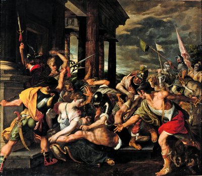 Il tradimento di Dalila e la prigionia di Sansone da parte dei Filistei da Joos van Winghe