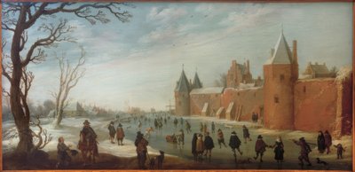 Pattinatori nel fossato cittadino da Joost Cornelisz. Droochsloot