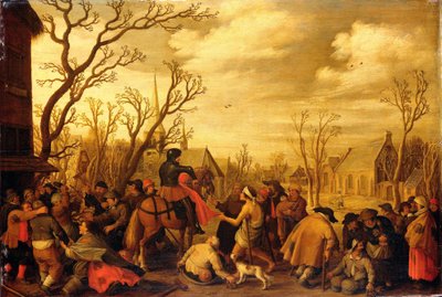 San Martino taglia parte del suo mantello per un mendicante da Joost Cornelisz Droochsloot