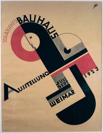 Poster della Mostra Bauhaus da Joost Schmidt