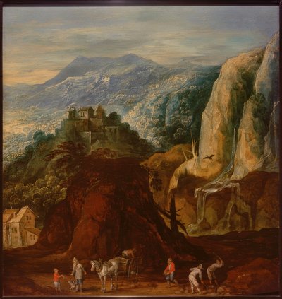 Paesaggio roccioso con staffage da Joos or Josse de Momper
