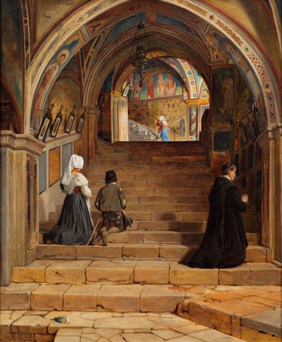 La Scala Santa al Monastero San Benedetto vicino a Subiaco da Jorgen Roed