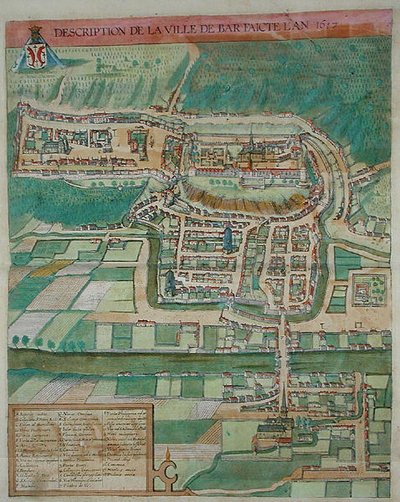 Mappa di Bar, da 