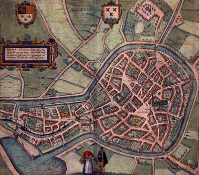 Mappa di Bergen op Zoom, da 