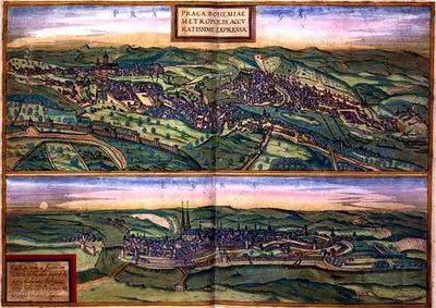Mappa di Praga e Egg, da 