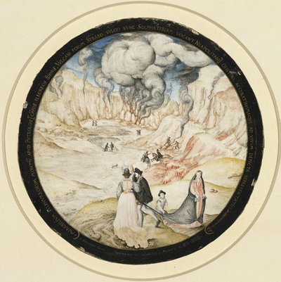 I bagni di zolfo della Solfatara presso Pozzuoli da Joris Hoefnagel