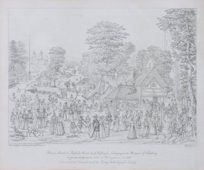 Festa a Horseydown, c.1590 da Joris Hoefnagel