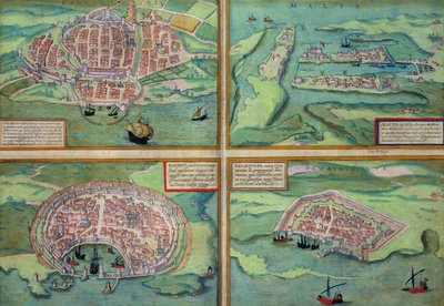 Mappa di Calais, Malta, Rodi e Famagosta, da 