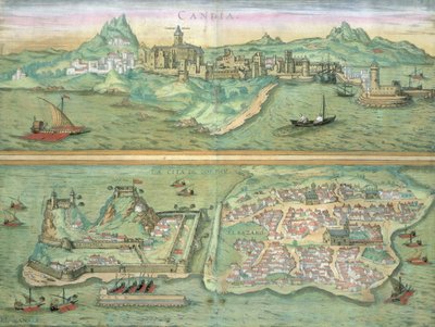 Mappa di Candia e Corfù, da 