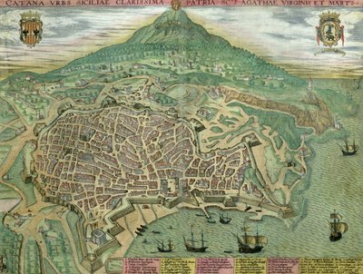 Mappa di Catania, da 