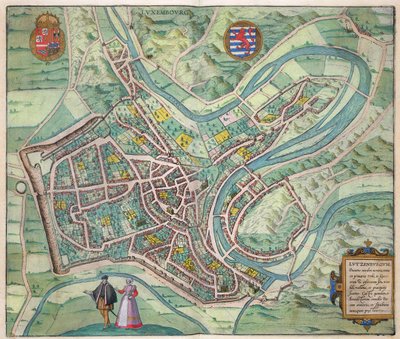 Mappa del Lussemburgo, da 