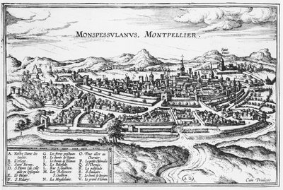 Mappa di Montpellier, da 