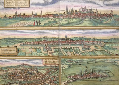 Mappa di Norimberga, Ulma e Salisburgo, da 