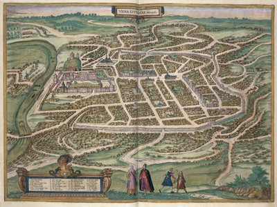 Mappa di Vilnius, Lituania, da 