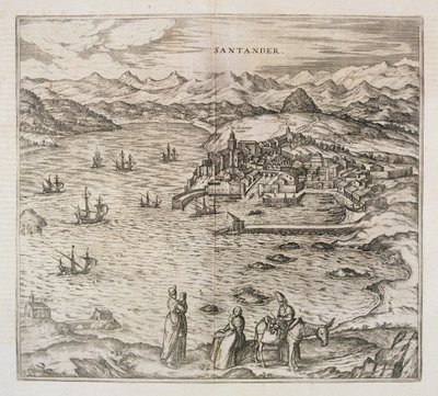 Vista di Santander da Joris Hoefnagel