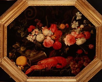 Natura morta con aragosta da Joris van Son