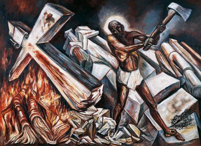 Cristo distrugge la sua croce da José Clemente Orozco