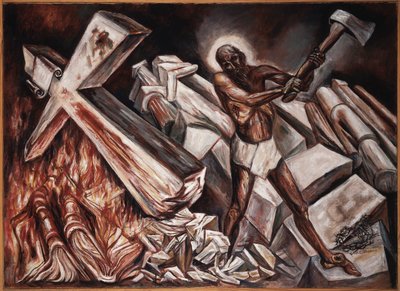Cristo distrugge la sua croce da José Clemente Orozco