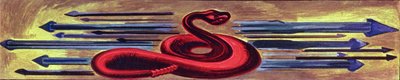 Pannello Decorativo con un Serpente, da L