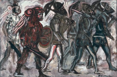 Los Teules, c.1945 da José Clemente Orozco