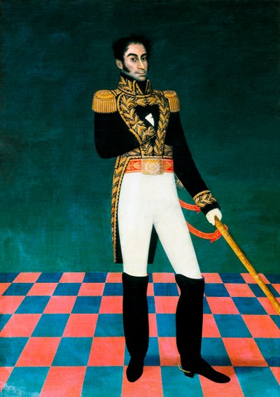 Ritratto del politico e militare venezuelano Simón Bolívar (1783-1830). Dipinto di José Gil de Castro (1785-1841). XIX secolo. Casa della Libertà, Sucre, Bolivia. da José Gil de Castro