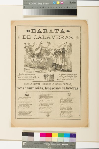 Manifesto: Vendita di teschi, c.1890 da José Guadalupe Posada